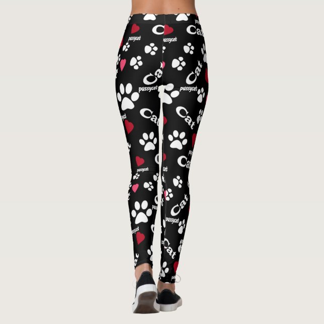 Cat footprints leggings (Back)