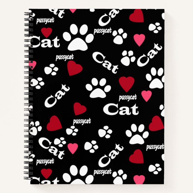 Cat footprints notebook (Front)
