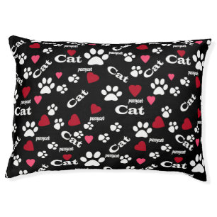 Cat footprints pet bed