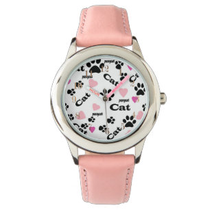 Cat footprints watch