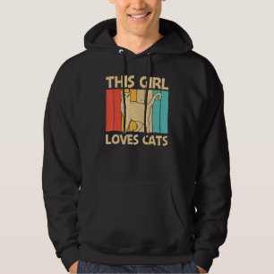 Cat For Girls Women Cat Kitten Pet Animal 1 Hoodie