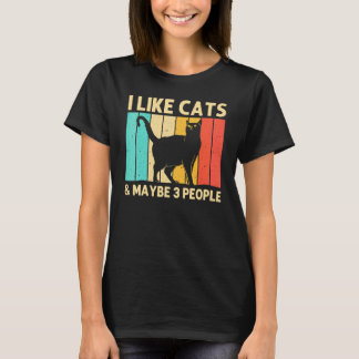 Cat For Men Women Black Cat  Cat Person Cats T-Shirt