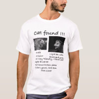 Cat Found! Funny Pet Opossum Possum T-Shirt