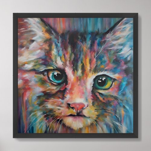 cat framed art