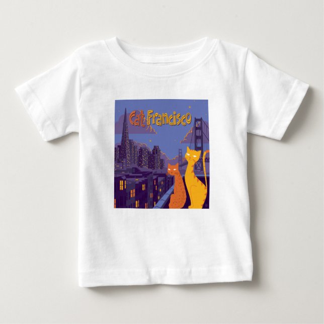 Cat Francisco Baby T-Shirt (Front)