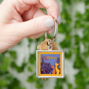 Cat Francisco Keychain