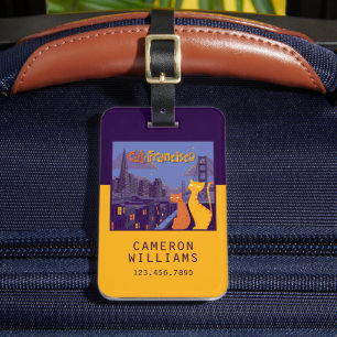 Cat Francisco Luggage Tag