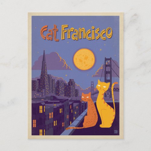 Cat Francisco Postcard