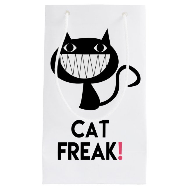 Cat Freak! Fun Gift Bag - Small, Glossy