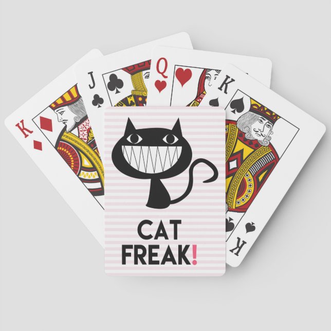 Cat Freak! Fun Poker Playing Cards (Back)