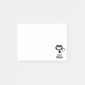 Cat Freak! Fun Post-it® Notes 4 x 3