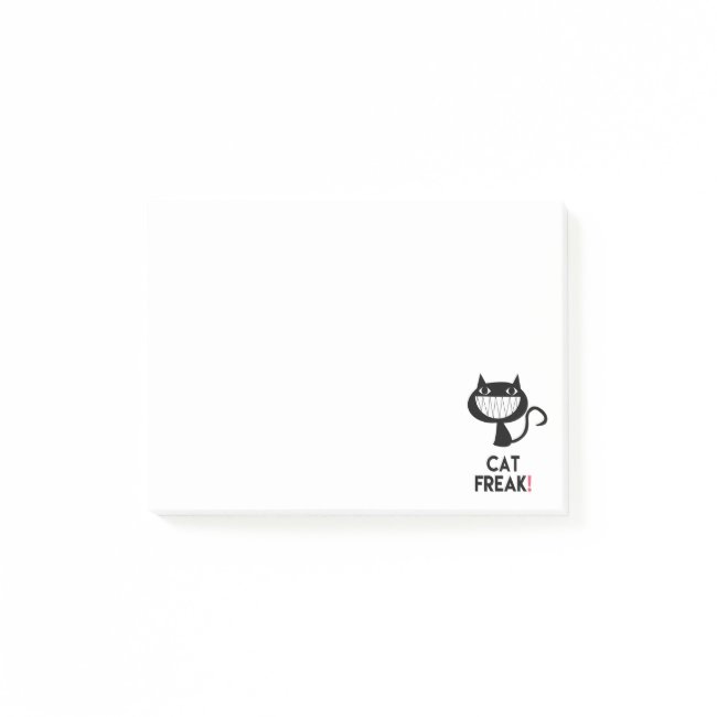 Cat Freak! Fun Post-it® Notes 4 x 3
