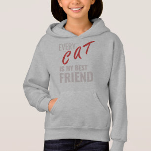 cat friend quotes hoodie