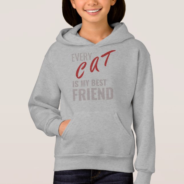 cat friend quotes hoodie (Front)