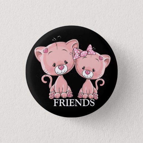 Cat Friends Button
