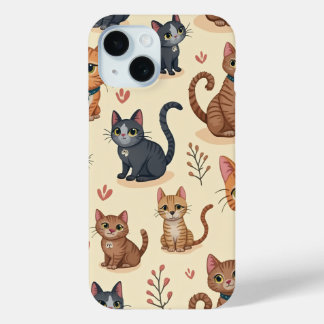  cat friends i miss iPhone 15 case