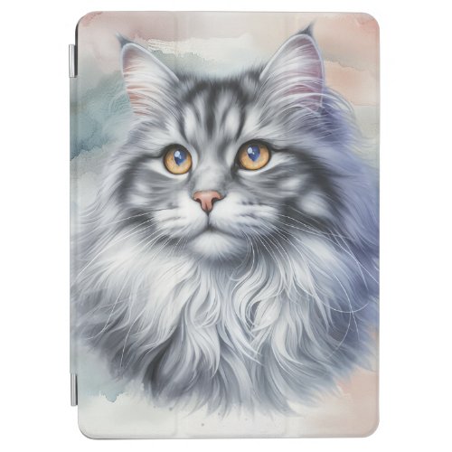 Cat Full of Grace in watercolor iPad Air Cover