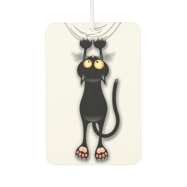 Cat funny Character Scratching Fabric Air Freshener (Front)