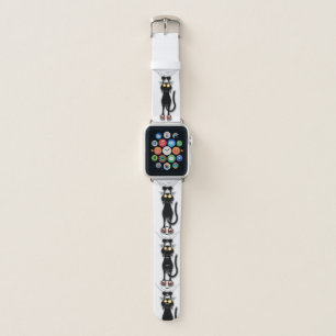 Cat funny Character Scratching Fabric Apple Watch Band