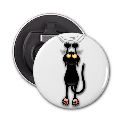 Cat funny Character Scratching Fabric Bottle Opener