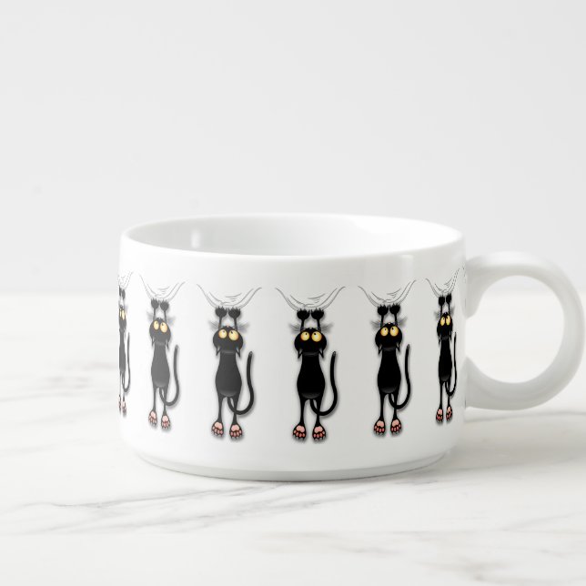 Cat funny Character Scratching Fabric Bowl (Left)