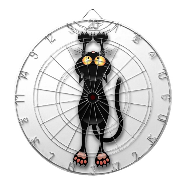 Cat funny Character Scratching Fabric Dart Board (Front)