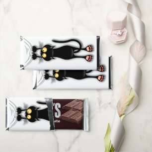 Cat funny Character Scratching Fabric Hershey Bar Favors