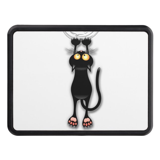 Cat funny Character Scratching Fabric Hitch Cover (Front)