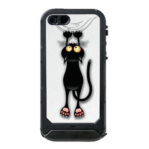 Cat funny Character Scratching Fabric Waterproof Case For iPhone SE55s