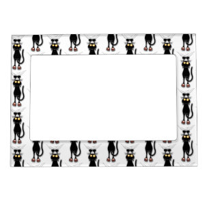Cat funny Character Scratching Fabric Magnetic Frame