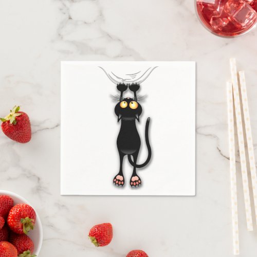 Cat funny Character Scratching Fabric Napkins