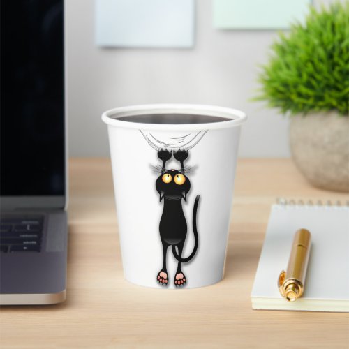 Cat funny Character Scratching Fabric Paper Cups