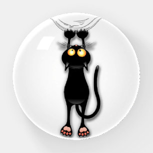 Cat funny Character Scratching Fabric Paperweight
