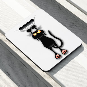 Cat funny Character Scratching Fabric Seat Cushion