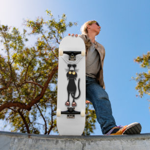 Cat funny Character Scratching Fabric Skateboard