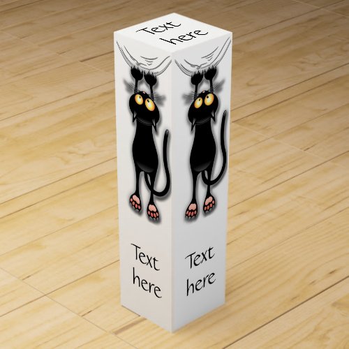 Cat funny Character Scratching Fabric Wine Box