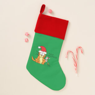 Cat Funny Christmas Cartoon Cute Mouse Stocking
