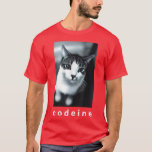 Cat Funny Codeine  T-Shirt<br><div class="desc">Codeine Cat Funny.</div>