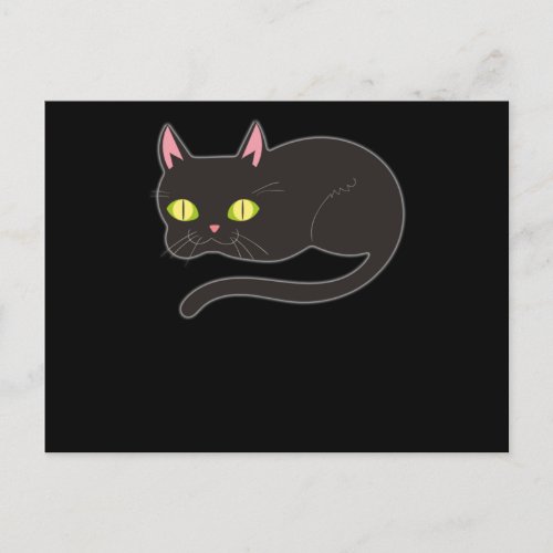Cat Funny Design Cats Cute Paw Pet Animal Gift Postcard