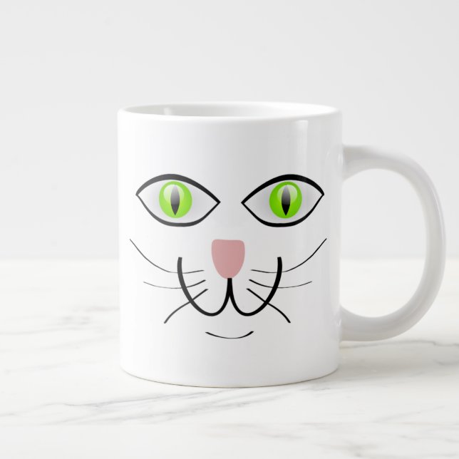 Cat Funny Face Cartoon-29034 Giant Coffee Mug (Right)