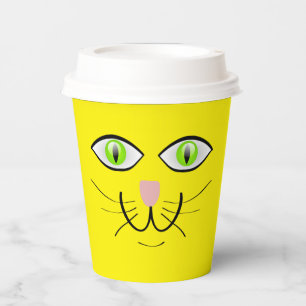 Cat Funny Face Cartoon-29034 Paper Cups