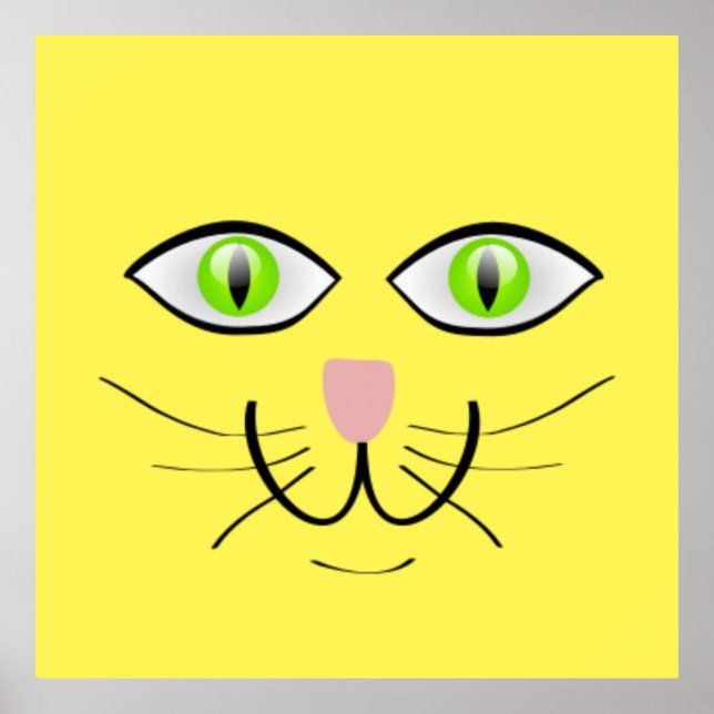 Cat Funny Face Cartoon-29034 Poster (Front)