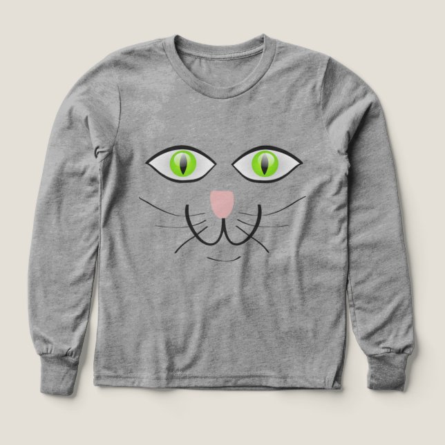 Cat Funny Face Cartoon-29034 Tri-Blend Shirts (Design Front)