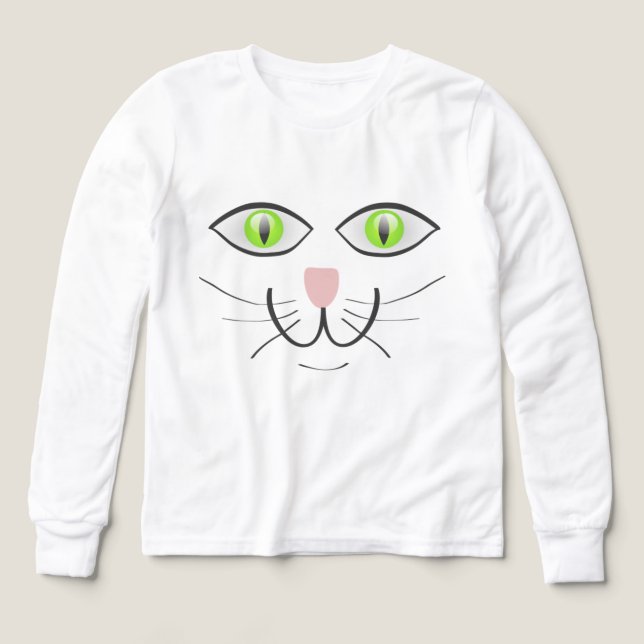 Cat Funny Face Cartoon-29034 Tri-Blend Shirts (Design Front)