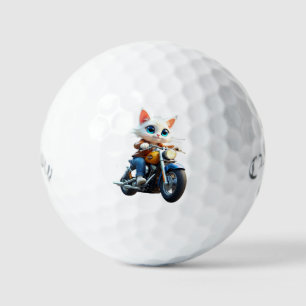 Cat funny  golf balls