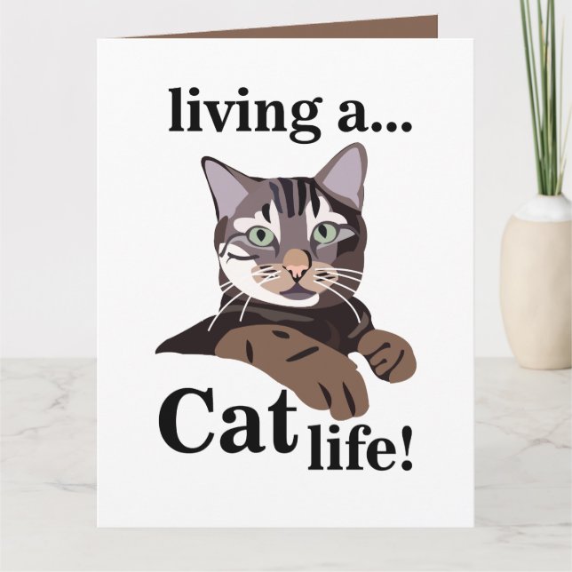 Cat Funny Pet Card (Front)