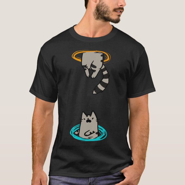 Cat Funny Video Game Animal  T-Shirt (Front)