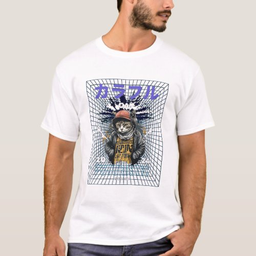Cat Futuristic T_Shirt