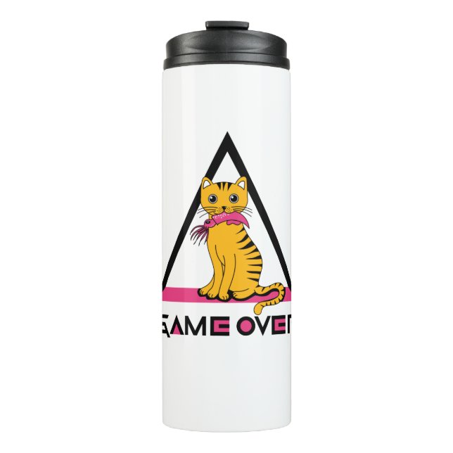 Cat - Game Over Squid Thermal Tumbler (Front)