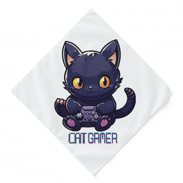 Cat Gamer Bandana (Front)